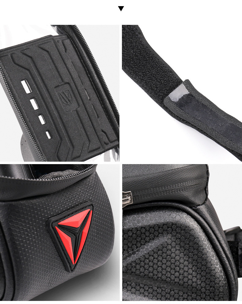 Wheel up Bike Bag vodootporna torba za bicikl s prostorom za iPhone - crna