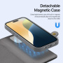 DUX DUCIS Odvojiva preklopna torbica Lawa 2u1 s MagSafe i novčanikom za iPhone 16 Pro - siva