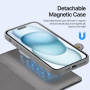 DUX DUCIS Odvojiva preklopna torbica Lawa 2u1 s MagSafe i novčanikom za iPhone 15 Plus - siva