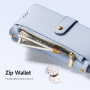 DUX DUCIS Odvojiva preklopna torbica Lawa 2u1 s MagSafe i novčanikom za iPhone 16 Pro - plava