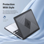 DUX DUCIS LCGH Series matna prozirna maska za MacBook Air 13" (A1932 / A2179 / A2337) - crna