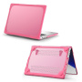 Maskica otporna na udarce s preklopnim nožicama za MacBook Pro 16" (A2485 / A2780 / A2991 / A3186 / A3403 / A3428 / A3429) - ružičasta