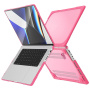 Maskica otporna na udarce s preklopnim nožicama za MacBook Pro 16" (A2485 / A2780 / A2991 / A3186 / A3403 / A3428 / A3429) - ružičasta