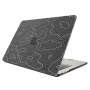 Mat prozirna maska s apstraktnim motivom za MacBook Air 13" (A1237 / A1304 / A1369 / A1466) - crna