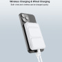 Appleking bežični MagSafe power bank sa postoljem i USB-C priključkom - 5.000 mAh - crni