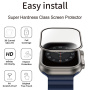 Wiwu kaljeno staklo s metalnim okvirom za Apple sat Ultra 49mm - srebrni