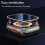 Wiwu kaljeno staklo s metalnim okvirom za Apple sat Ultra 49mm - srebrni