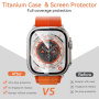Wiwu kaljeno staklo s metalnim okvirom za Apple sat Ultra 49mm - crni