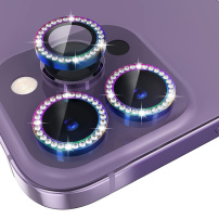 NORTHJO staklo sa kamenčićima za zaštitu leća stražnje kamere za iPhone 14 Pro / 14 Pro Max - duga