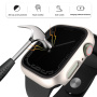 Metalna futrola s kaljenim Anti-Spy staklom za Apple Watch 40mm - srebrna