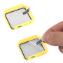 Silikonski remen s kućištem od kaljenog stakla za Apple sat 41mm - žuti