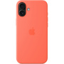 Originalne Apple silikonska maska sa MagSafe za iPhone 16 Plus - mandarina