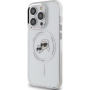 Karl Lagerfeld IML K&CH Heads Metal Frame maska sa MagSafe za iPhone 15 Pro Max - prozirna