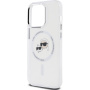 Karl Lagerfeld IML K&CH Heads Metal Frame maska sa MagSafe za iPhone 15 Pro Max - prozirna