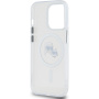 Karl Lagerfeld IML K&CH Heads Metal Frame maska sa MagSafe za iPhone 15 Pro Max - prozirna