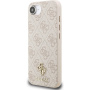Guess 4G Small Metal Logo maskica s MagSafe za iPhone 16e / 17e - ružičasta