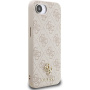Guess 4G Small Metal Logo maskica s MagSafe za iPhone 16e / 17e - ružičasta
