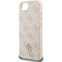 Guess 4G Small Metal Logo maskica s MagSafe za iPhone 16e / 17e - ružičasta