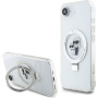Karl Lagerfeld Ringstand Karl and Choupette maskica s preklopnim stalkom i MagSafe za iPhone 16e / 17e - prozirna