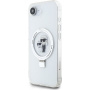 Karl Lagerfeld Ringstand Karl and Choupette maskica s preklopnim stalkom i MagSafe za iPhone 16e / 17e - prozirna