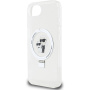 Karl Lagerfeld Ringstand Karl and Choupette maskica s preklopnim stalkom i MagSafe za iPhone 16e / 17e - prozirna