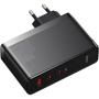 Baseus GaN5 Pro brzi punjač adapter set s 2x USB-C / USB-A priključka i USB-C na USB-C kabel - 140W - 1 m - crni