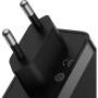 Baseus GaN5 Pro brzi punjač adapter set s 2x USB-C / USB-A priključka i USB-C na USB-C kabel - 140W - 1 m - crni