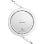 Baseus Free2Draw mini uvlačivi kabel za punjenje i prijenos podataka - USB-C na USB-C - 1 m - bijeli