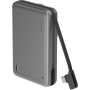ENERGEA MagPac Pro+ bežični MagSafe powerbank s integriranim USB-C kabelom i USB-C priključkom - 10 000 mAh - siva