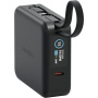 ENERGEA MagPac Mini Plus bežični MagSafe powerbank s 2x integriranim USB-C kabelom i USB-C priključkom - 10 000 mAh - crna