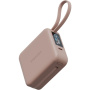 ENERGEA MagPac Mini Plus bežični MagSafe powerbank s 2x integriranim USB-C kabelom i USB-C priključkom - 10 000 mAh - ružičasta