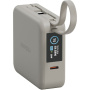 ENERGEA MagPac Mini Plus bežični MagSafe powerbank s 2x integriranim USB-C kabelom i USB-C priključkom - 10 000 mAh - bež