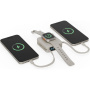 ENERGEA MagPac Mini Plus bežični MagSafe powerbank s 2x integriranim USB-C kabelom i USB-C priključkom - 10 000 mAh - bež
