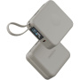 ENERGEA MagPac Mini Plus bežični MagSafe powerbank s 2x integriranim USB-C kabelom i USB-C priključkom - 10 000 mAh - bež