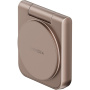 ENERGEA MagDuo 2u1 sklopivi bežični MagSafe punjač za iPhone / Apple Watch - 15W - ružičasto-zlatni