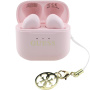 Guess Classic Logo Charm TWS bežične slušalice - roze