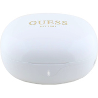 Guess Glossy Classic Logo TWS bežične slušalice - bijele