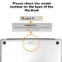 Mat prozirna maska sa apstraktnim motivom za MacBook Pro 16" (A2141) - crna