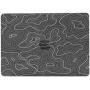 Mat prozirna maska s apstraktnim motivom za MacBook Pro 15" (A1707 / A1990) - crna