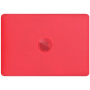 Matirana prozirna maska sa sklopivim stalkom za MacBook Pro 16" (A2485 / A2780 / A2991 / A3186 / A3403 / A3428 / A3429) - crvena