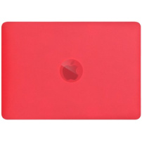Matirana prozirna maska sa sklopivim stalkom za MacBook Pro 16" (A2485 / A2780 / A2991 / A3186 / A3403 / A3428 / A3429) - crvena