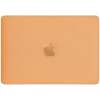 Matna prozirna maska s preklopnim stalkom za MacBook Pro 16" (A2485 / A2780 / A2991 / A3186 / A3403 / A3428 / A3429) - narančasta