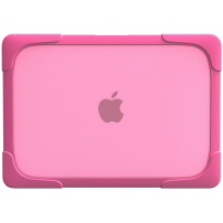 Maskica otporna na udarce s preklopnim nožicama za MacBook Pro 16" (A2485 / A2780 / A2991 / A3186 / A3403 / A3428 / A3429) - ružičasta