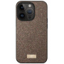 SULADA elegantna glitter maska za iPhone 16 Pro - smeđa