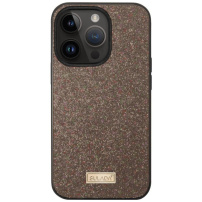 SULADA elegantna glitter maska za iPhone 16 Pro - smeđa
