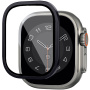 Wiwu kaljeno staklo s metalnim okvirom za Apple sat Ultra 49mm - crni