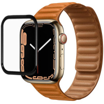 Kaljeno staklo s crnim okvirom za Apple sat 45 mm