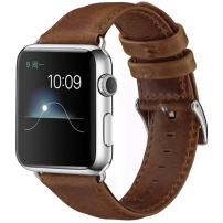 CRAZY HORSE PU kožni remen za Apple sat 42mm / 41mm / 40mm / 38mm - smeđi