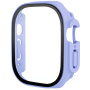 Silikonski remen s kućištem od kaljenog stakla za Apple Watch Ultra 49mm - ljubičasti
