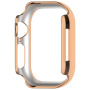Metalna futrola optočena kamenčićima za Apple Watch 41mm - ružičasto-zlatna